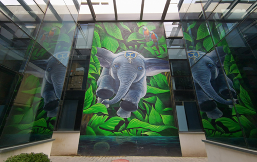 北化机爱工场科技产业园大堂 